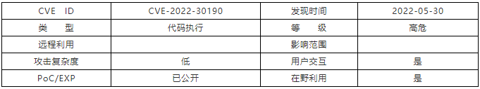 金瀚信安：Microsoft MSDT任意代碼執(zhí)行漏洞1